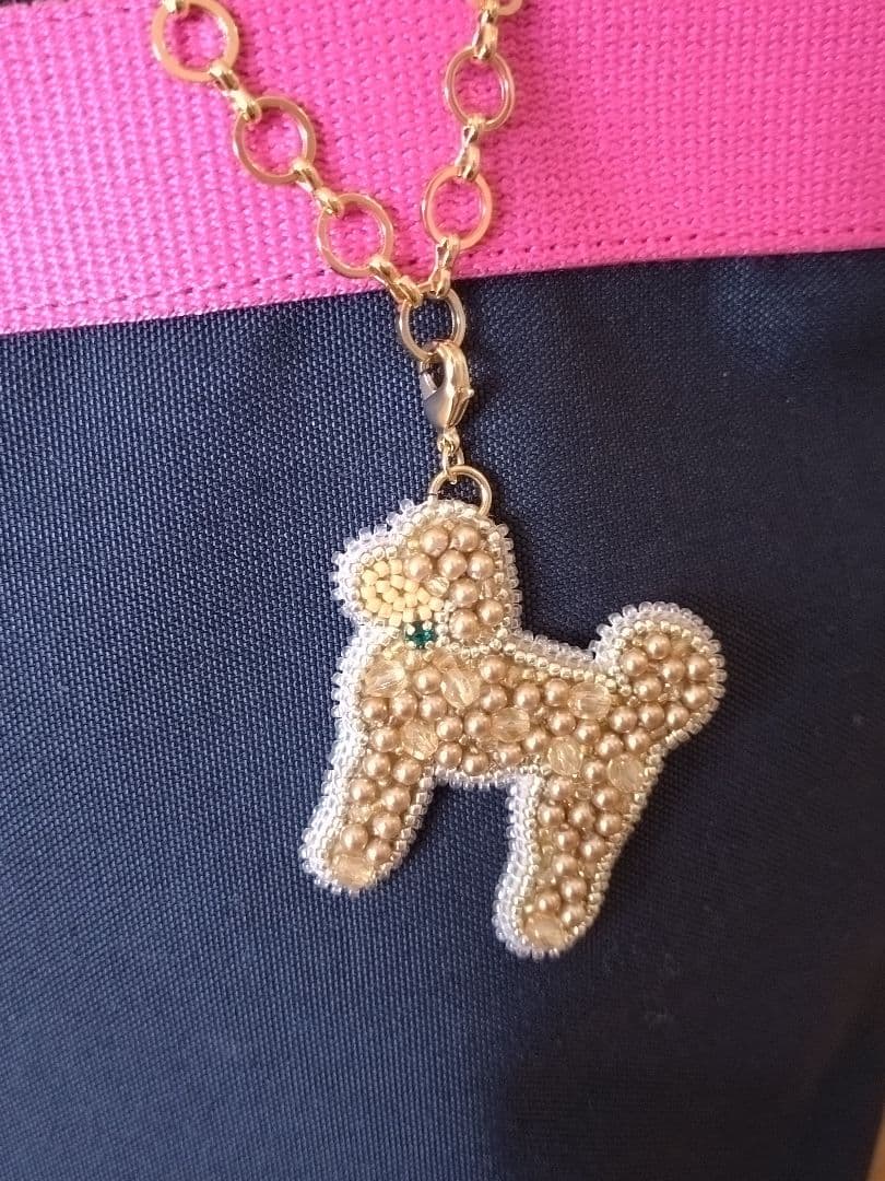 ☆MPMP☆ビーズ刺繍チャーム・ゴールデンレトリバー・スタンダードプードル