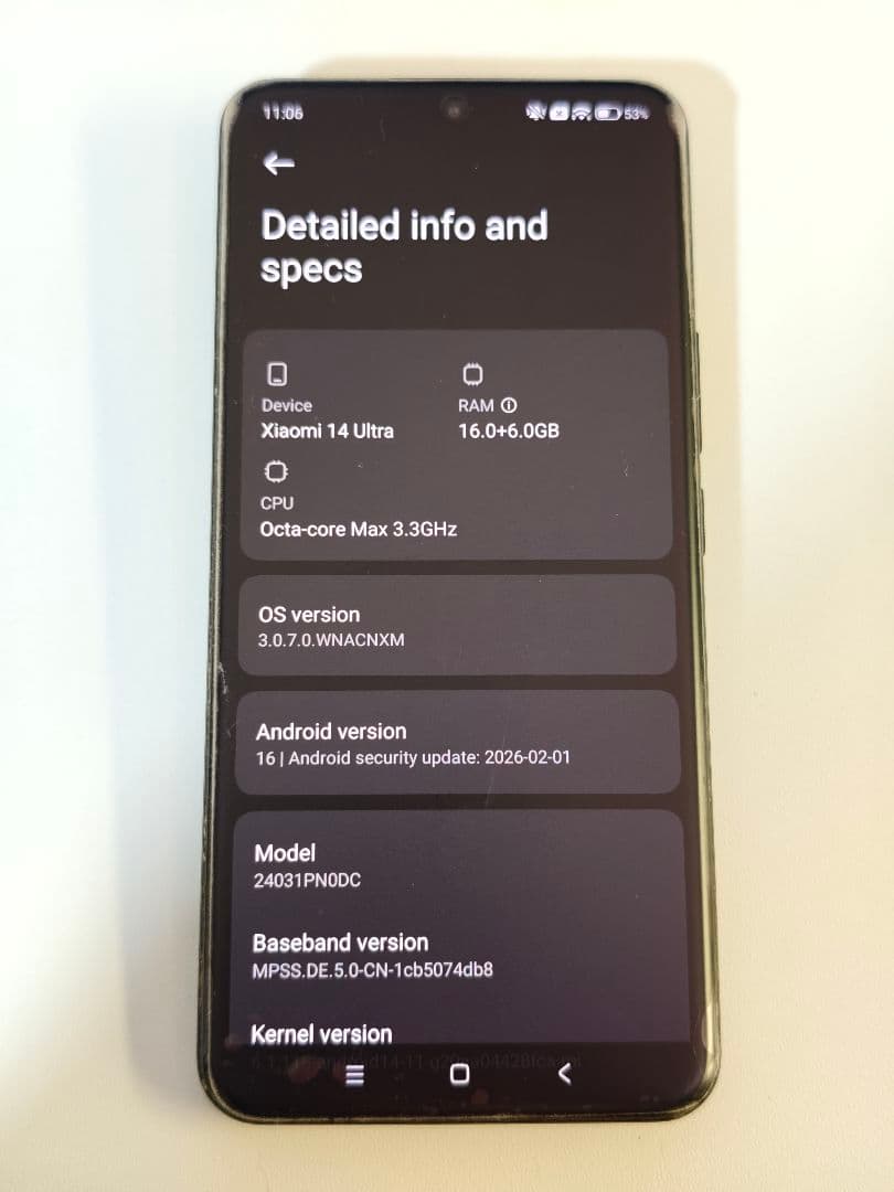 Xiaomi 14 Ultra 中国版 16GB/512GB カメラキット・箱付