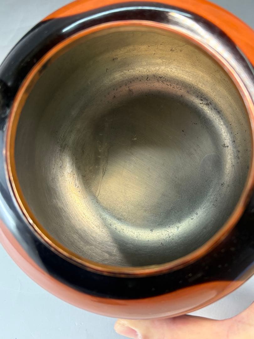 ★中古品★茶道具　竹軒造　浄益形腰黒水注