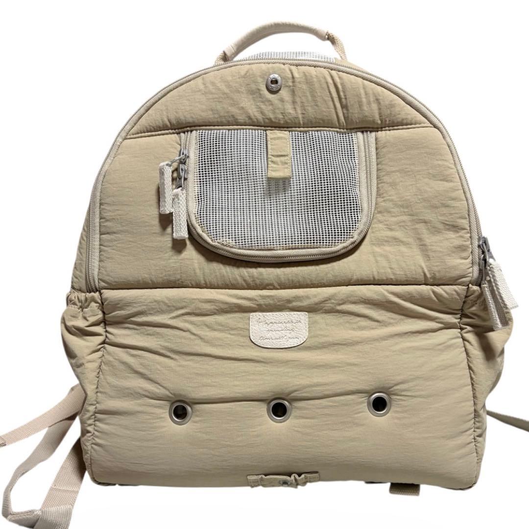 美品✨完売✨PET PARADISE ペットキャリー 3WAY ベージュ