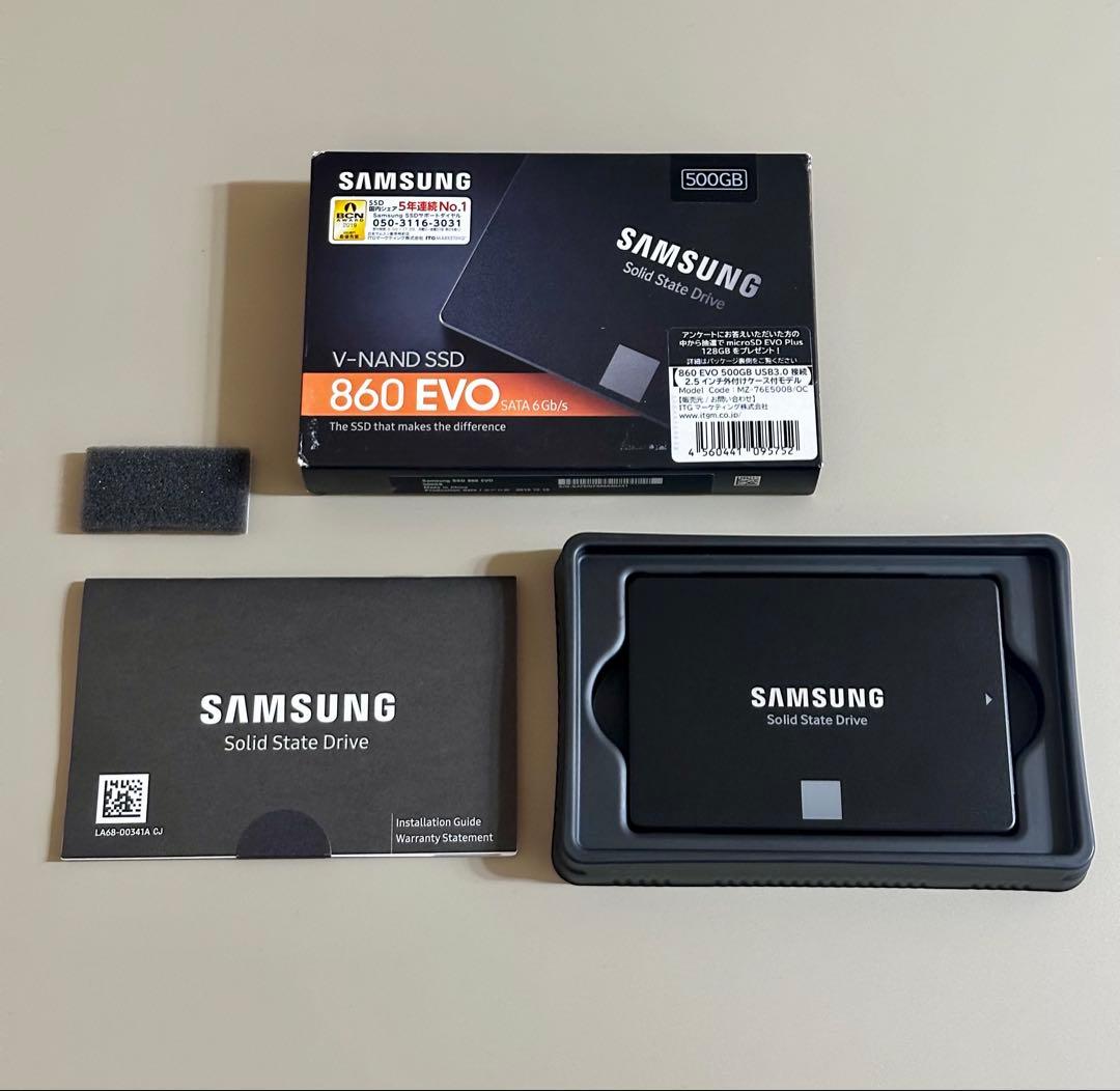 Samsung 860 EVO 500GB SSD TLC 正常99%