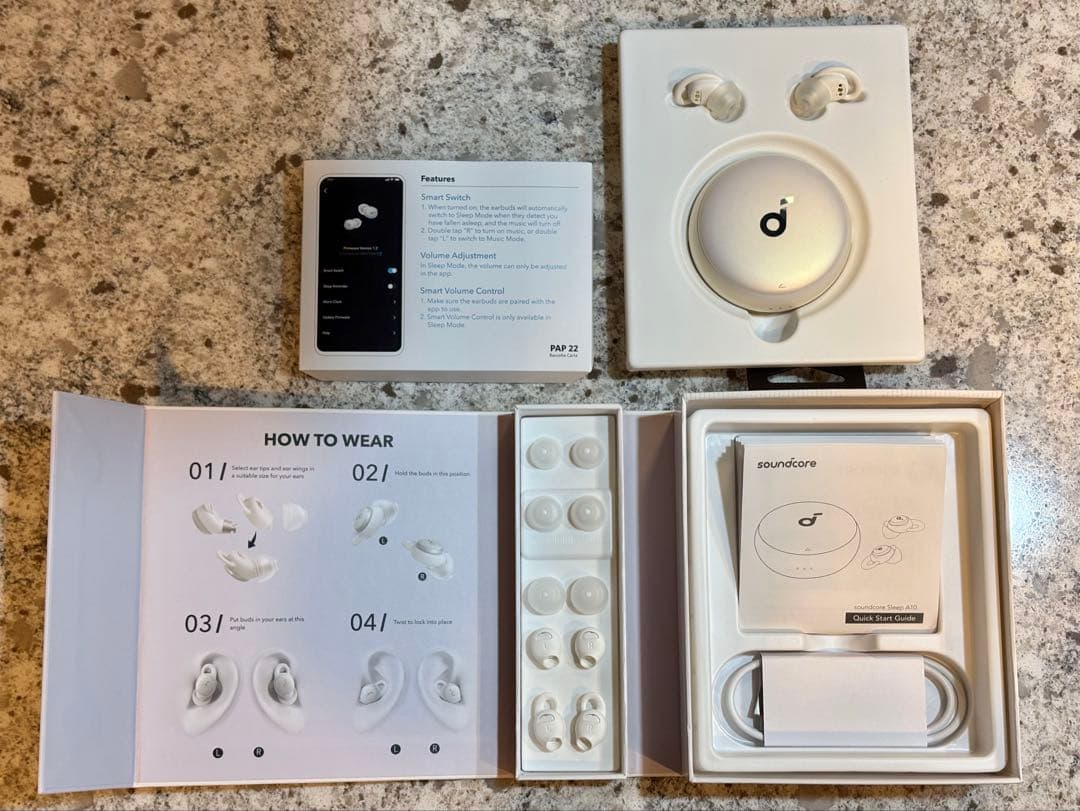 【美品】寝ホン ワイヤレス(Anker Soundcore Sleep A10)