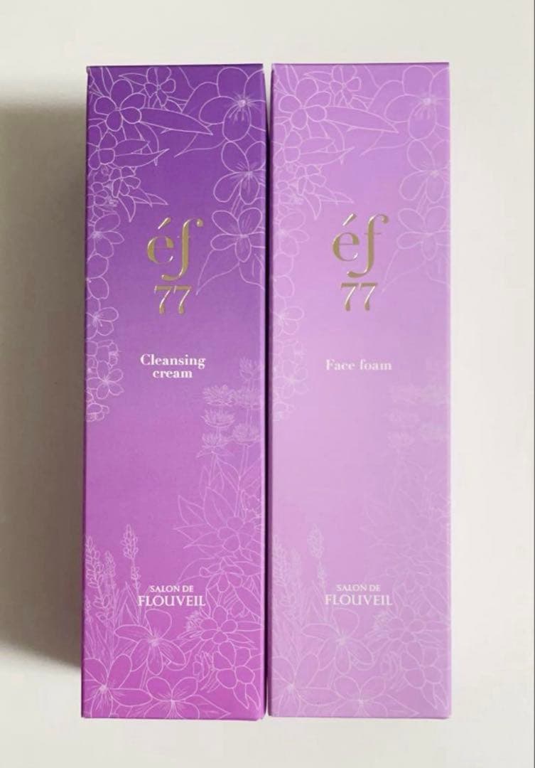 ２点セット　ef77 クレンジンククリーム　洗顔フォーム　フルベール化粧品