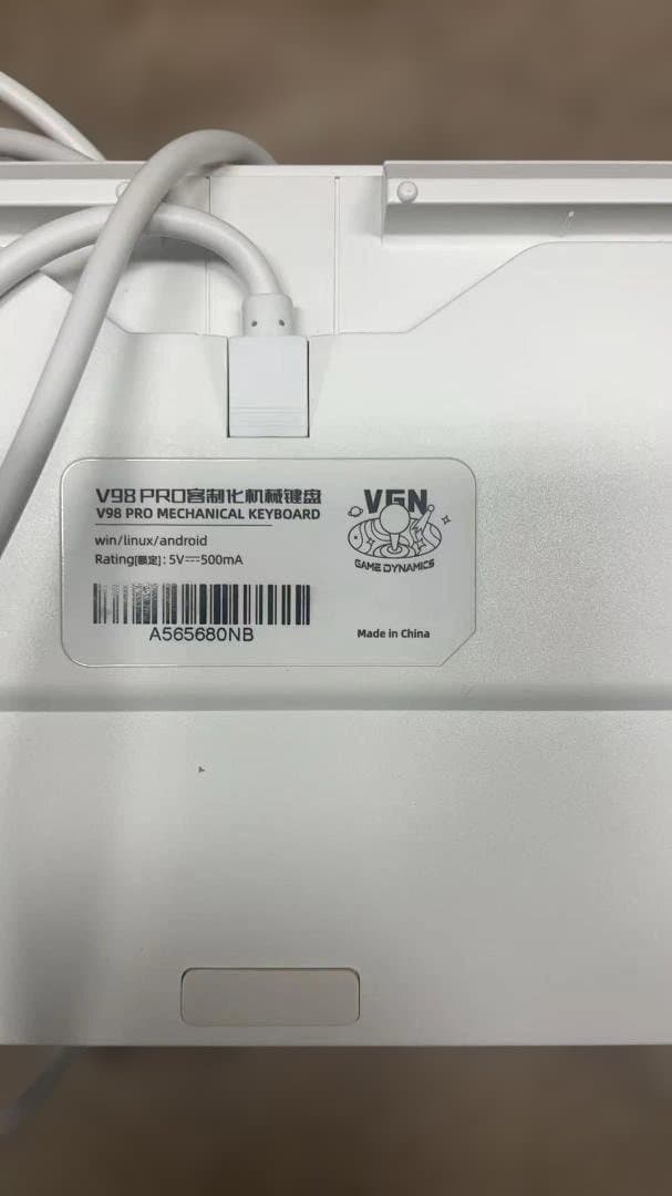 VGN V98 Pro 海塩ブルー 三模無線 1ms低遅延 静音軸
