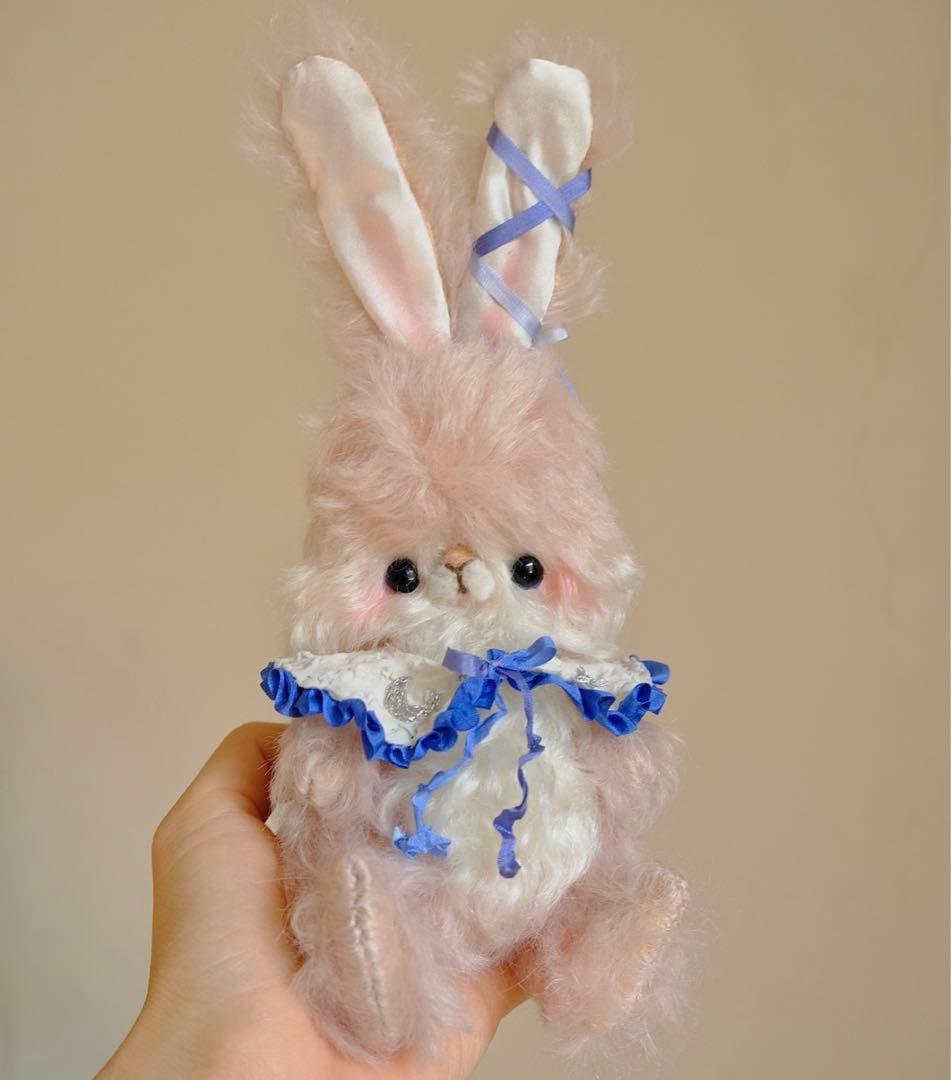 星光の仔兎 ぬいぐるみ アーティストベア ハンドメイド 海外作家様 部屋飾り