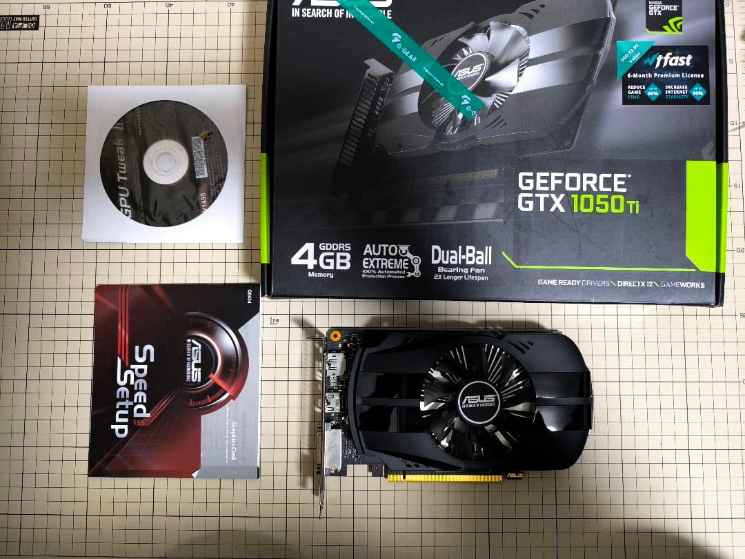 【箱・付属品あり】ASUS GeForce GTX 1050 Ti 4GB