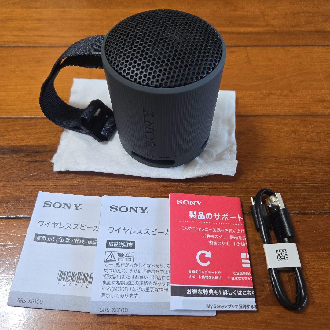 SONY SRS-XB100 ブラック ワイヤレススピーカー
