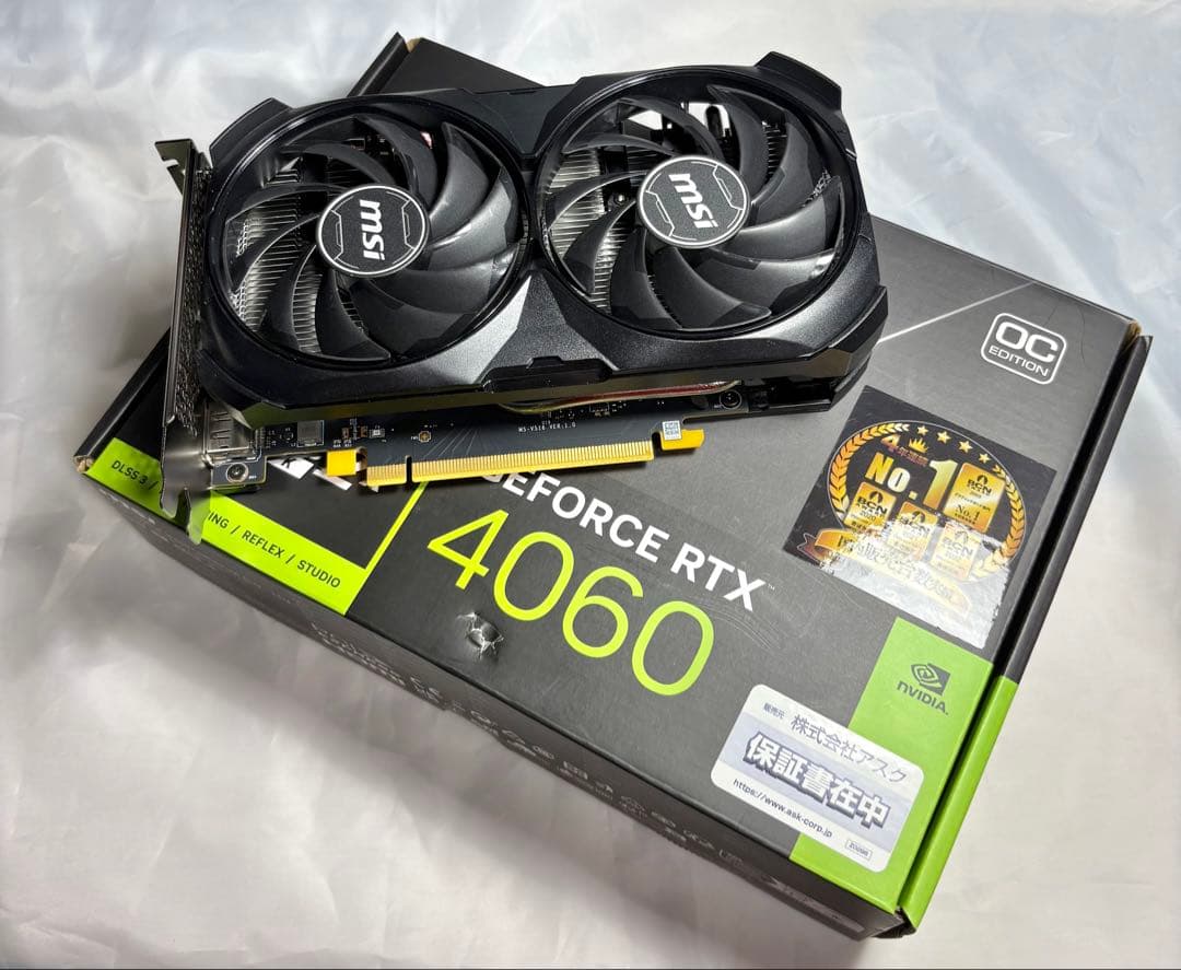 使用浅❗️MSI GeForce RTX4060 VENTUS 2X 8G OC