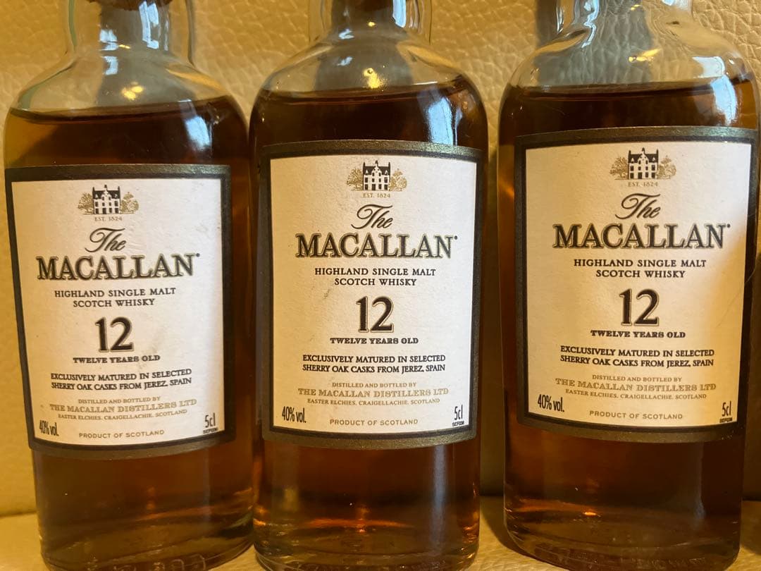 The Macallan 12年 スコッチウイスキー 50ml 3本セット