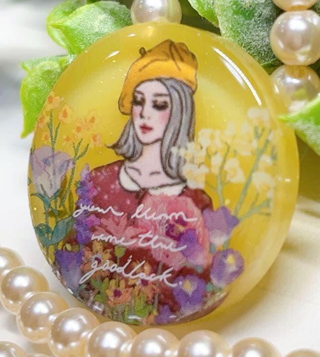 ぼたもち様お取置きです。レジンヘアゴム ボタニカルフラワーNo.317