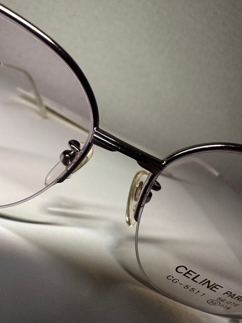 当時定価8.5万 90s VINTAGE セリーヌ12K 金張り メガネ デッド