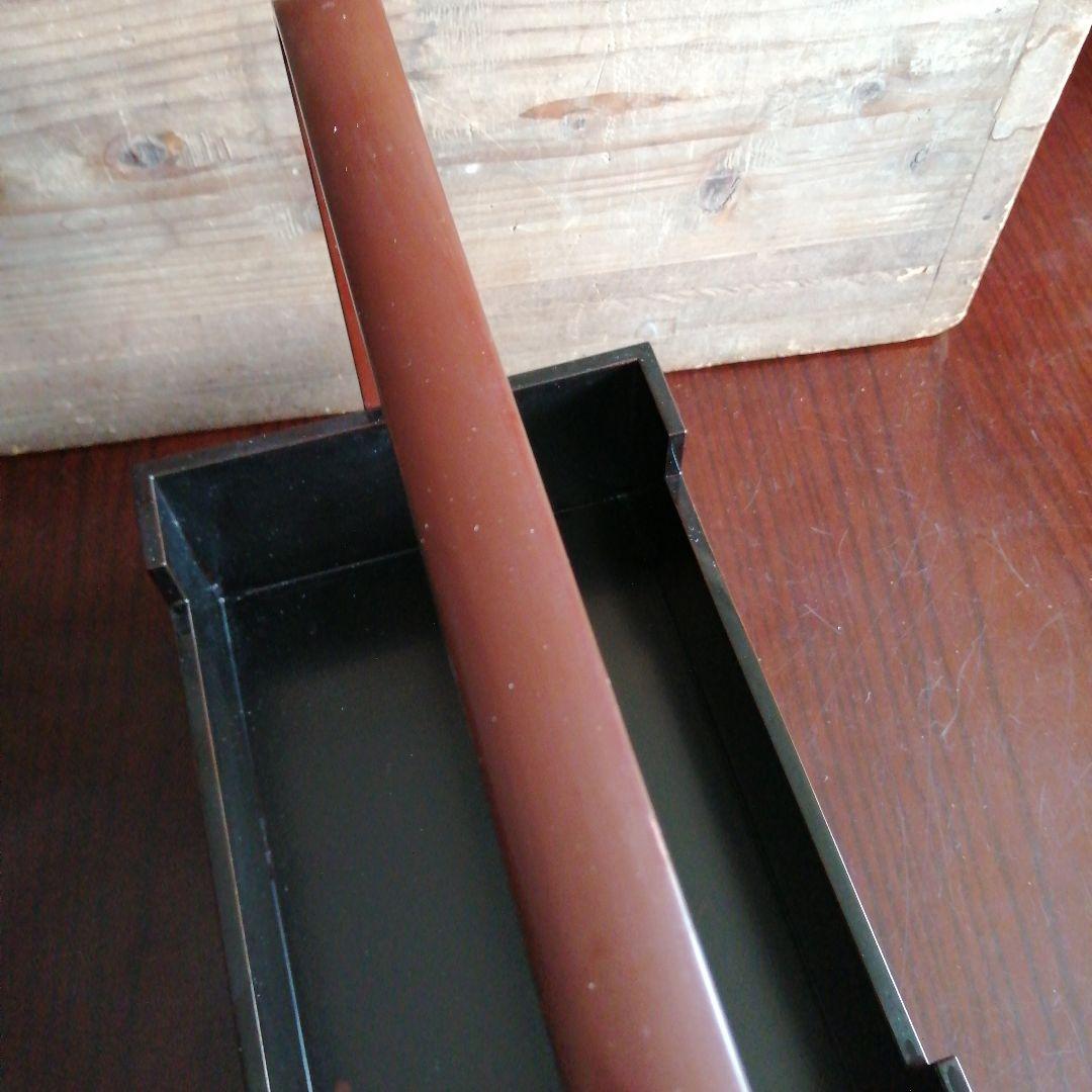 輪島塗　煙草盆一対　25.8cm　大正～昭和初期