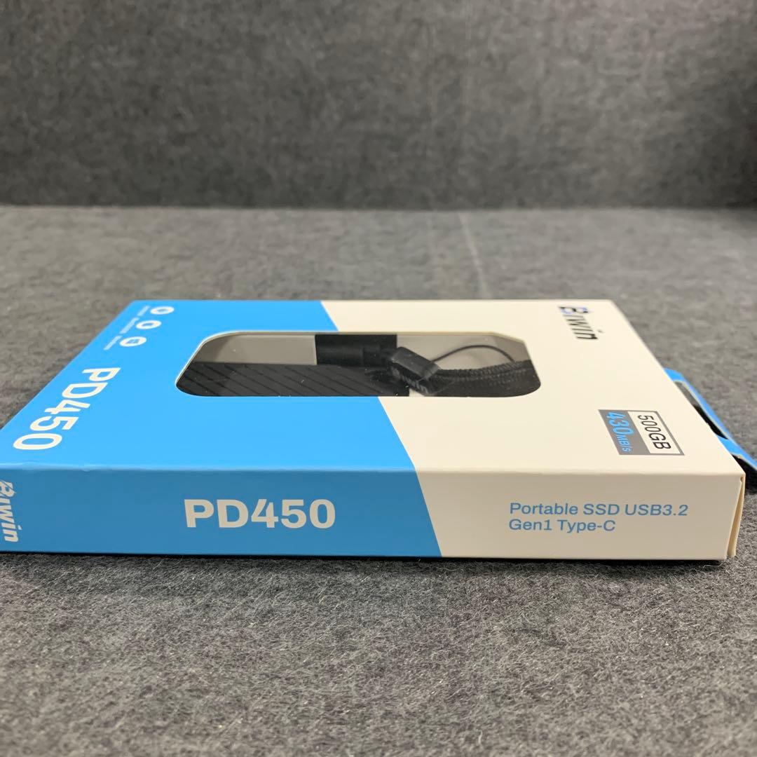 Biwin 外付SSD PD450 500GB 最大読出430MB/s