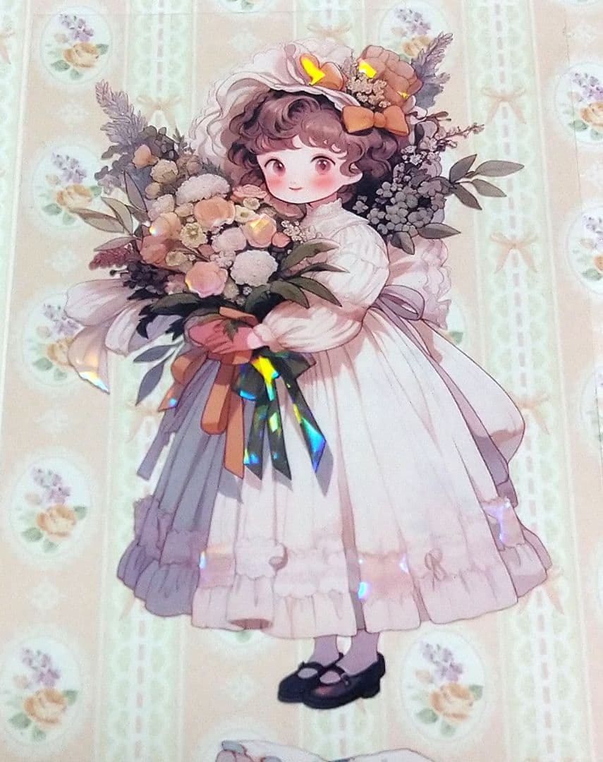 廃盤品✩J1118＃几味甜风(贝壳光)奶泡匣子切り売り海外人物女の子AIマステ