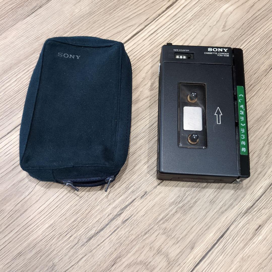 【通電のみ確認済】SONY TCM-100B カセットプレーヤー