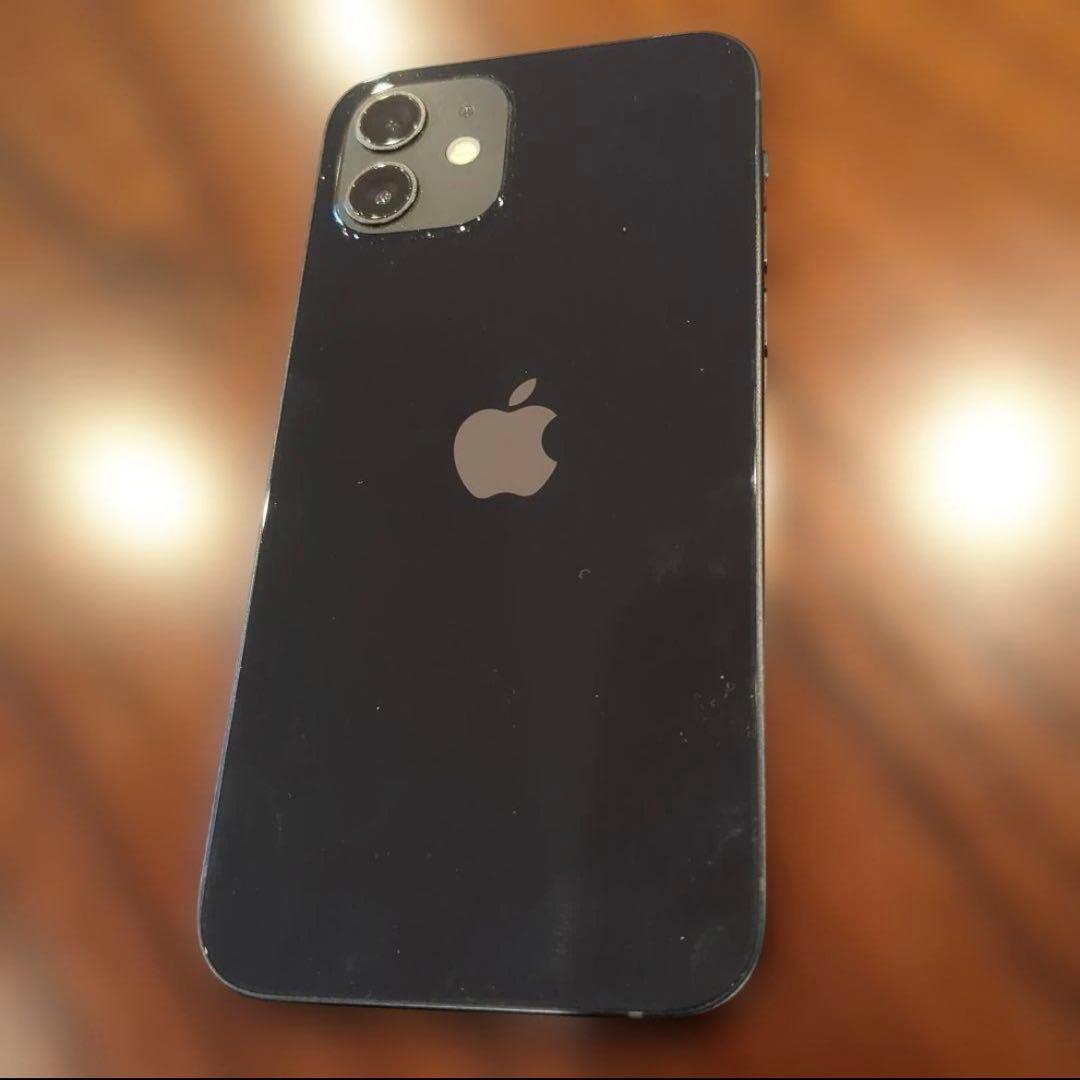 【美品！】iPhone12 64GB 本体（ブラック）箱　充電ケーブル付属