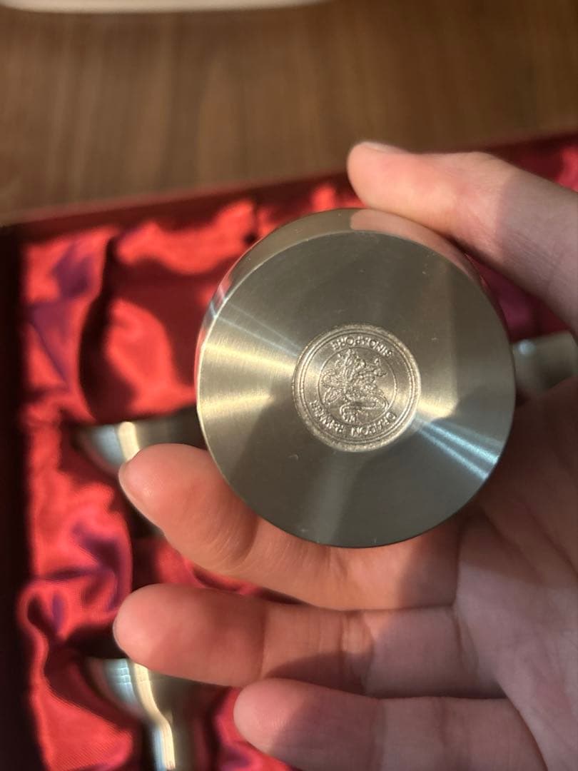 Dragon Pewter ショットグラスセット 錫製 ボトル付き シンガポール