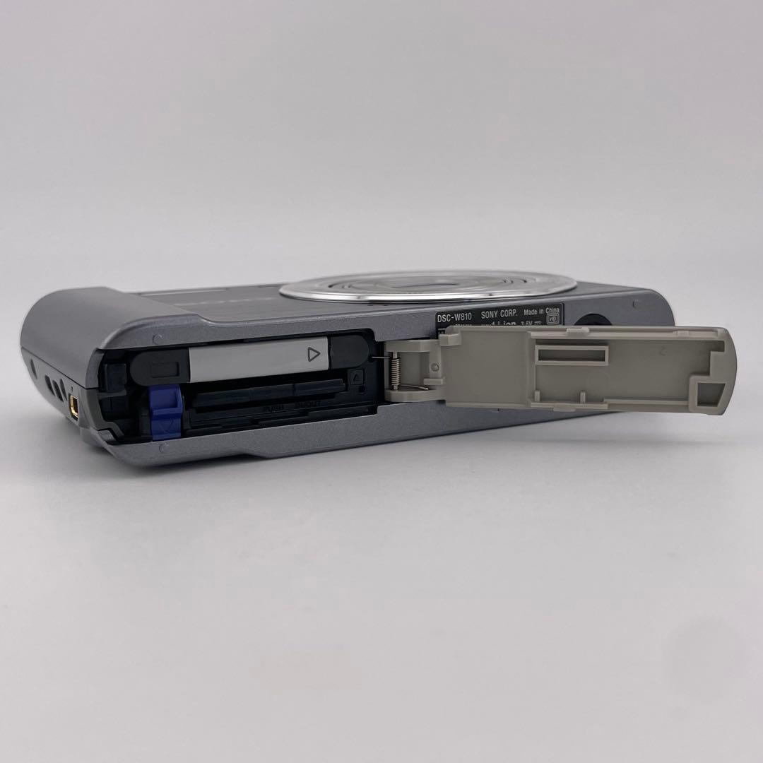 実写美⭕️美品【動作確認済】SONY DSC-W810 シルバー　デジカメ