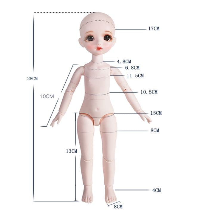 最終値下げ 新品 bjd 箱入り フルセット 清楚ブルー系ドレス