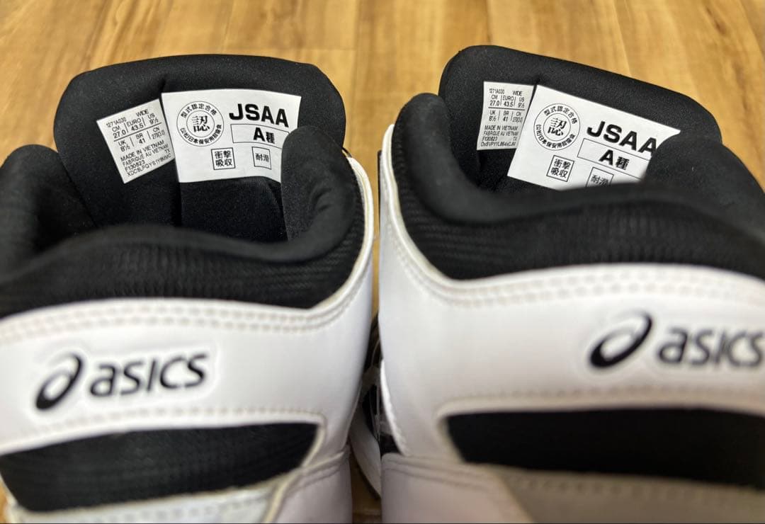 ASICS BOA 安全靴 JSAA A 黒/白