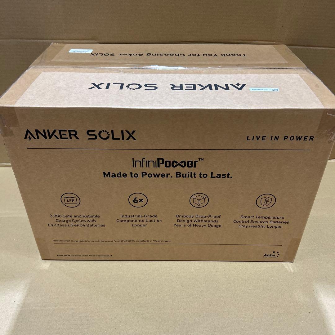 16日より値上げ【新品・未開封】ANKER SOLIX C800 ポータブル電源