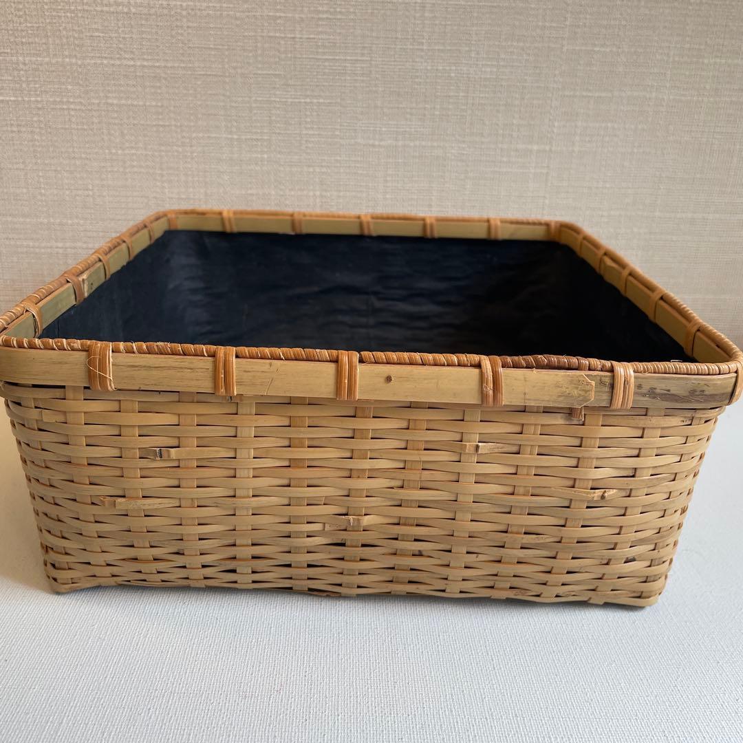 松山篭　炭斗　竹元斎　茶道具