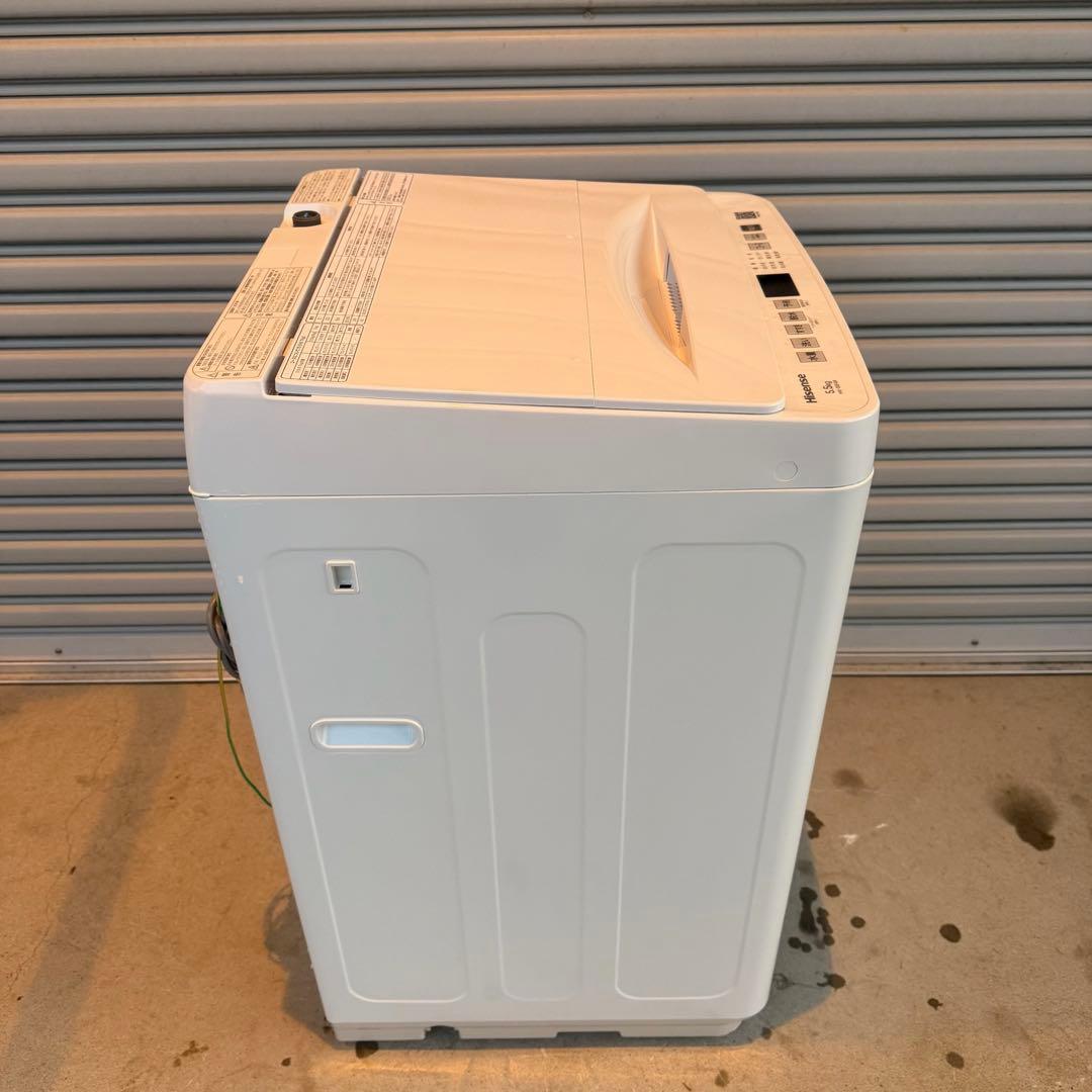 ● 極美品 2025年製 ハイセンス 洗濯機 HW-55E4W 5.5kg