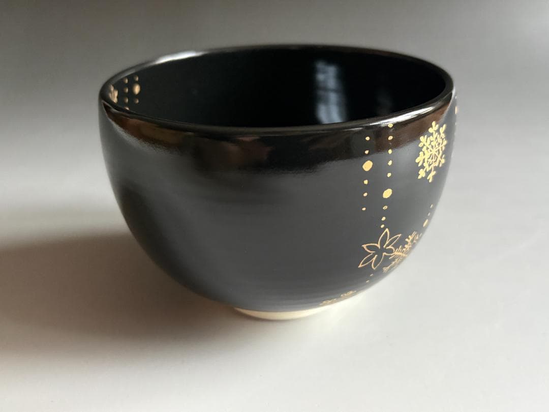 Ringo　加藤永山　黒仁清　茶碗　　茶道具