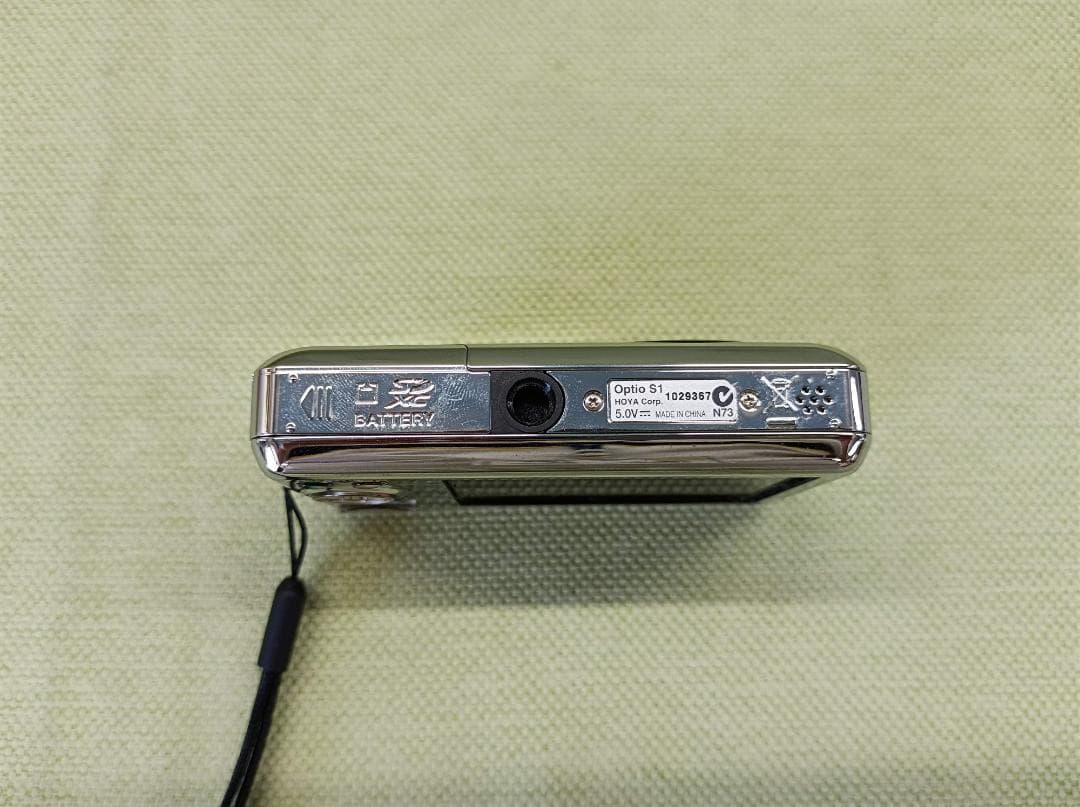 都《ATJDH》PENTAX　Optio　SISR　シルバー　本体　バッテリー