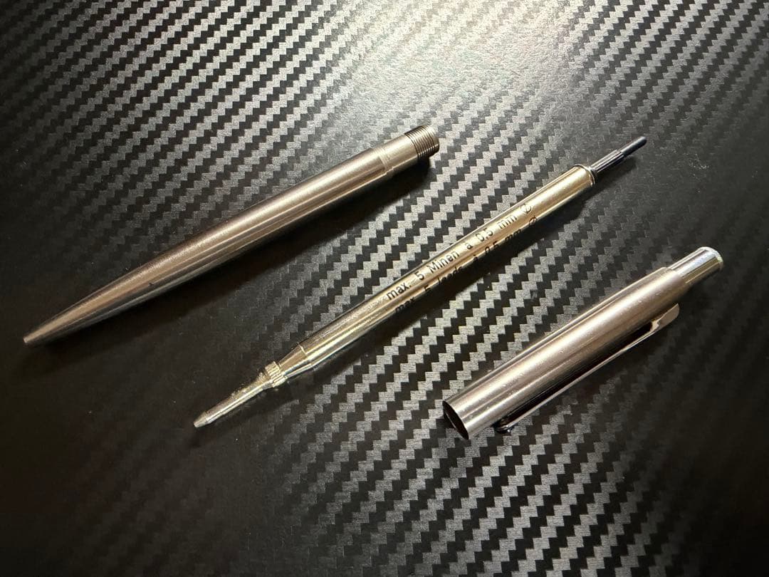 極美品 モンブラン ノブレス スリムライン ペンシル ステンレス 0.5mm