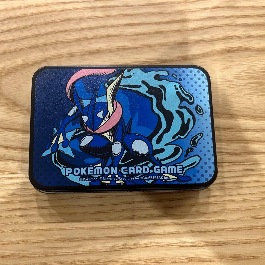 ポケモンカード　プレイマット　デッキケース　缶　ケース　ゲッコウガ　韓国版