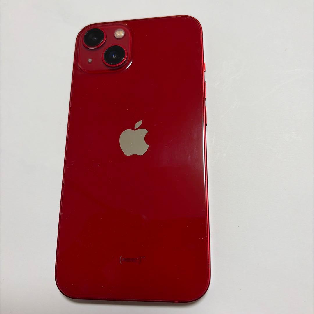 Apple iPhone 13 レッド　128GB 美品 割れなし