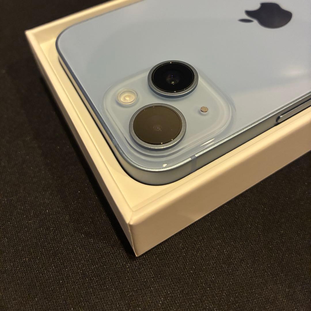Apple iPhone 14 青色 本体 充電ケーブル付き