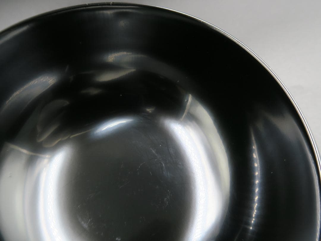 【輪島塗】鉄仙蒔絵 吸物椀 黒塗 見返し金彩蒔絵 鉄仙の葉 五客揃 天然木 共箱