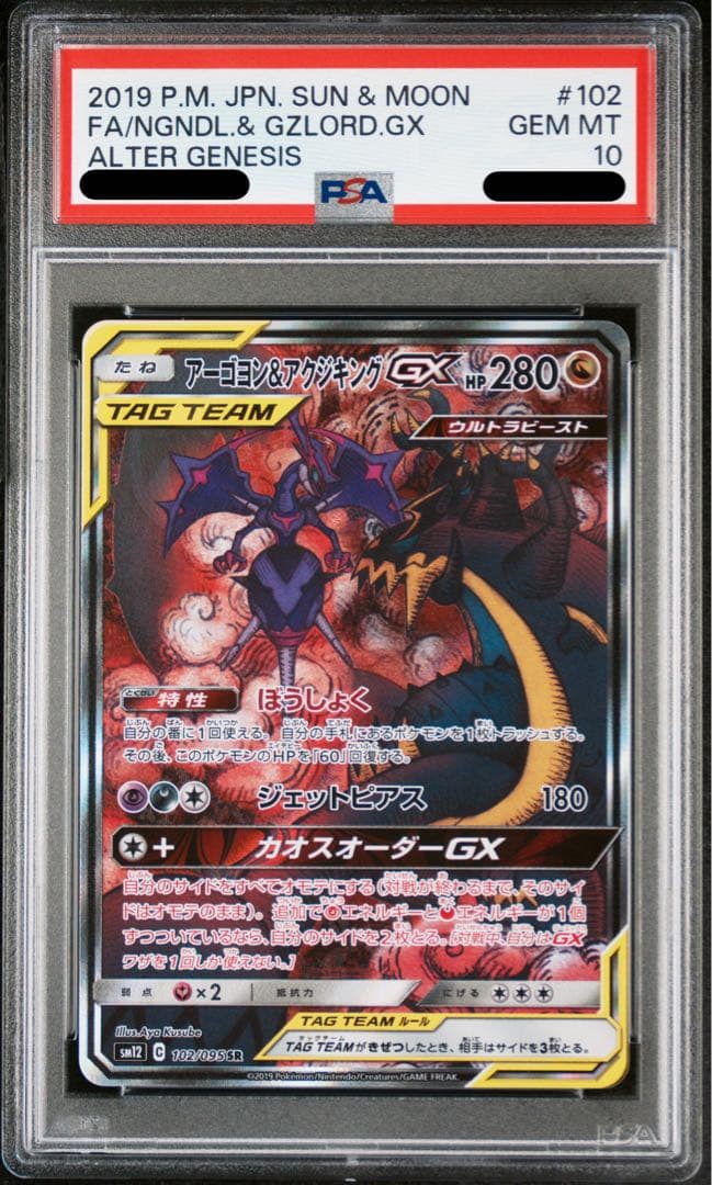 アーゴヨン＆アクジキングGX SR SA PSA10