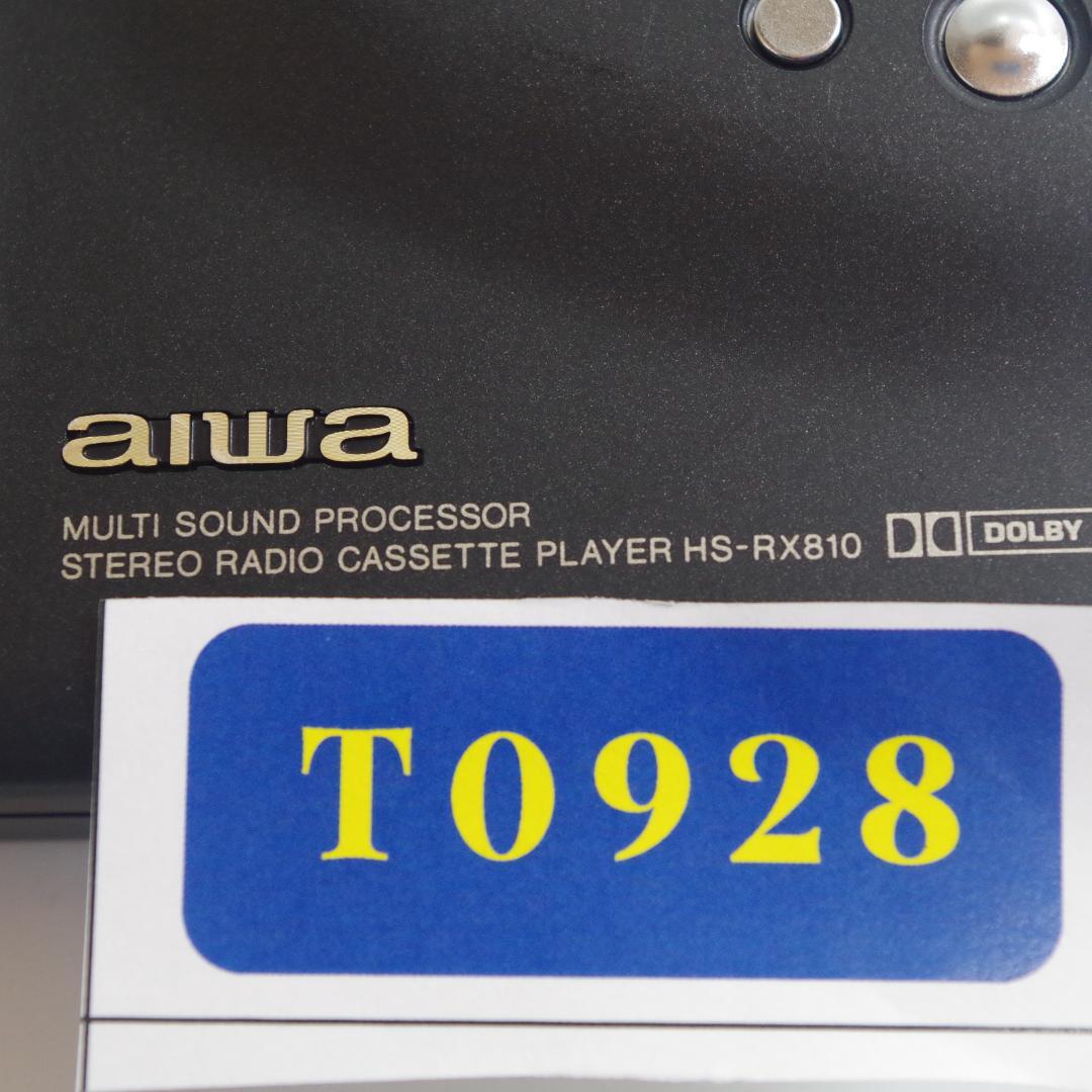 T0928 AIWA HS-RX810/JX828 カセットプレーヤー