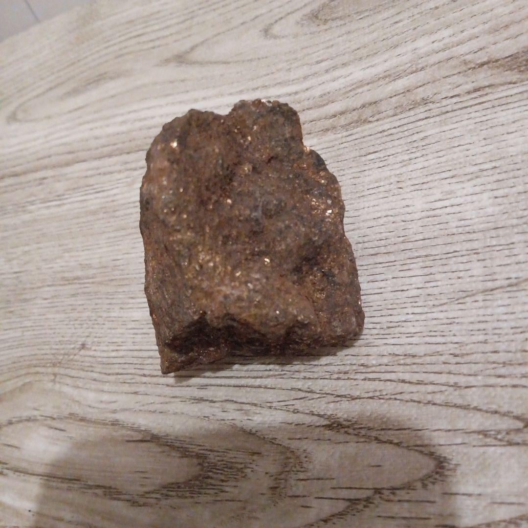 自然の鉱石 茶色 隕石？148㌘