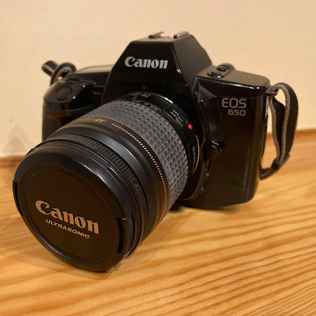 Canon EOS650 フィルム一眼レフ 28-80mmレンズ ストロボ付
