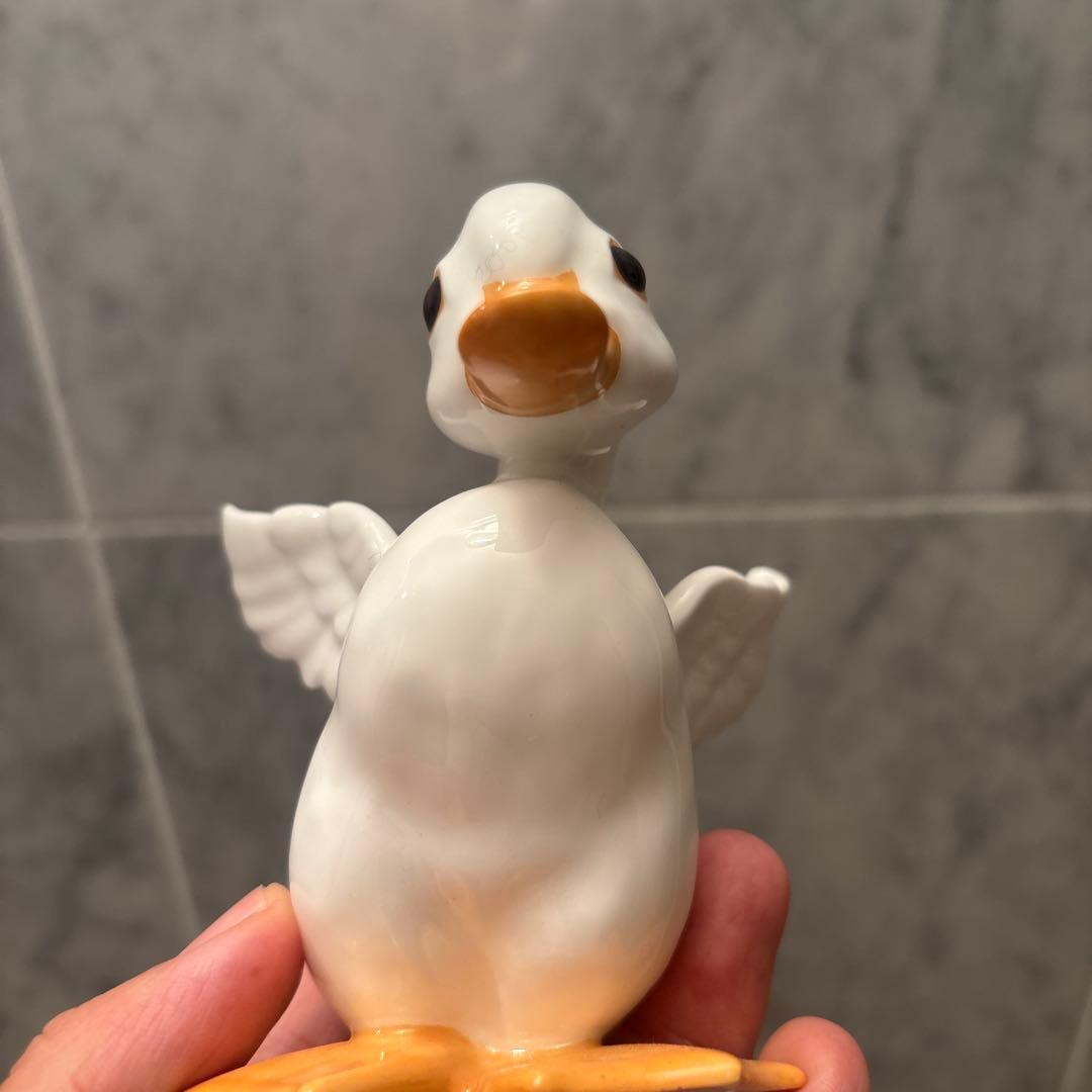 イギリス70年代ロイヤル・オズボーン生きているように美しい瞳のアヒル陶器