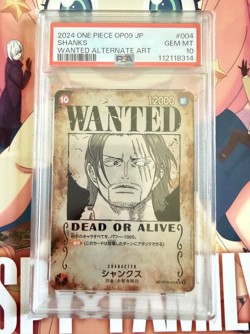 4皇 ワンピースカード PSA10 ルフィ 黒ひげ シャンクス バギー 手配書
