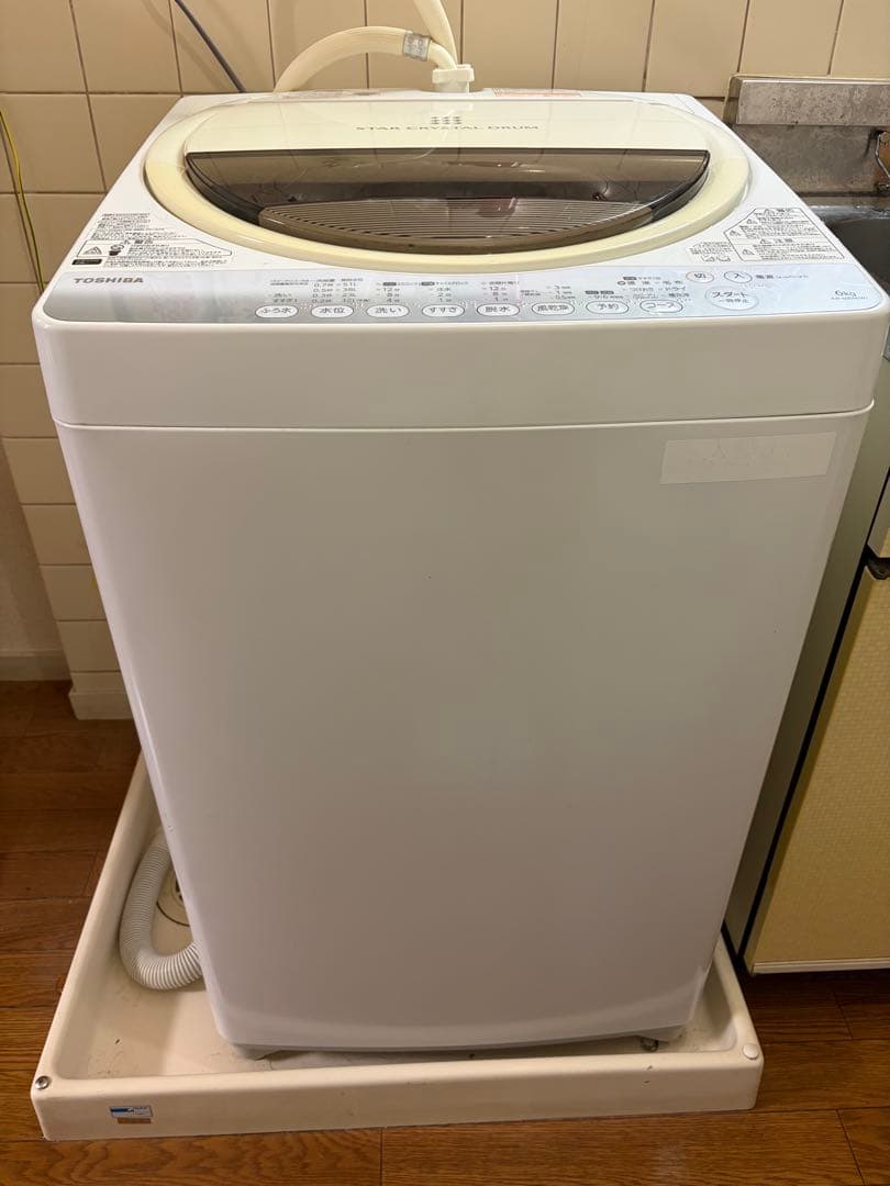 東芝 洗濯機 6kg AW-60GM 分解洗浄済み 動作良好