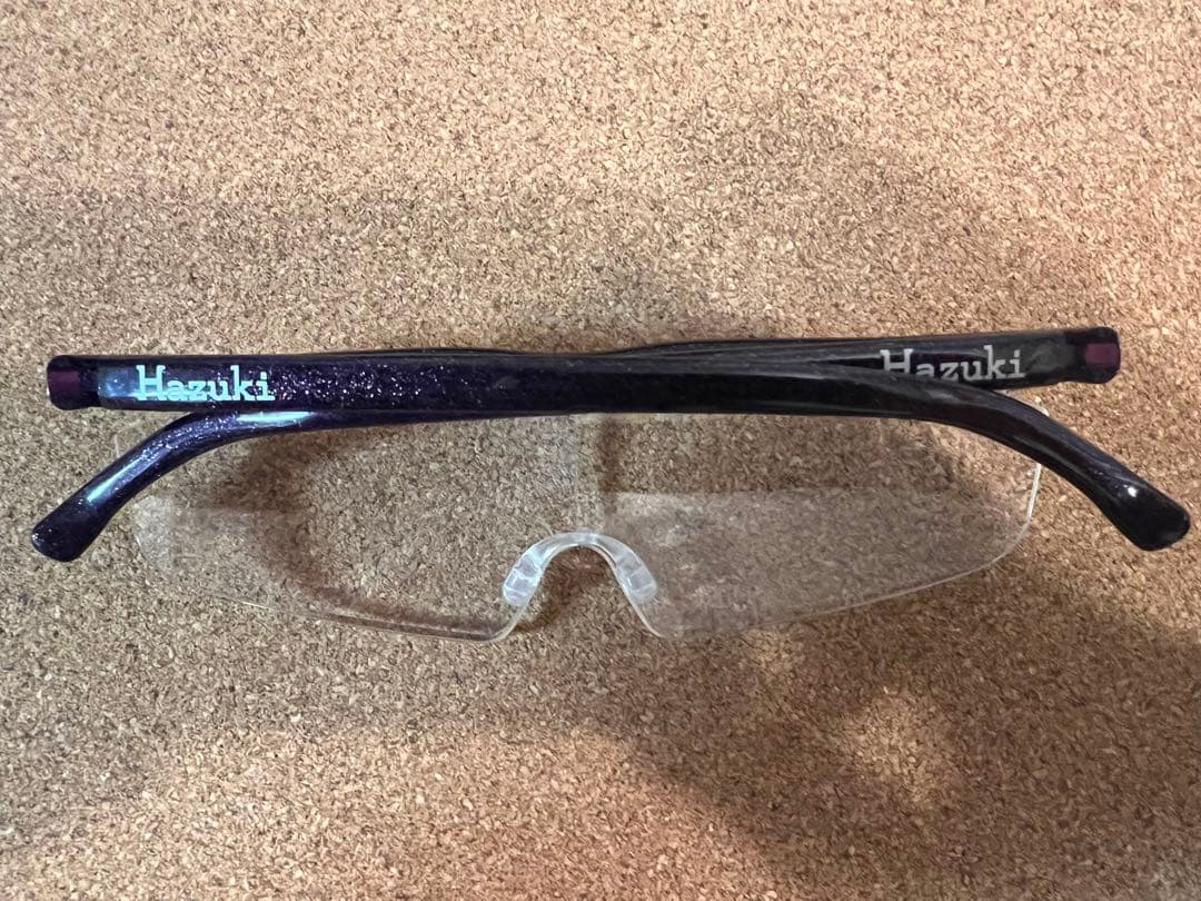 【美品】Hazuki ハズキルーペ ラージ 1.6倍 クリアレンズ パープル