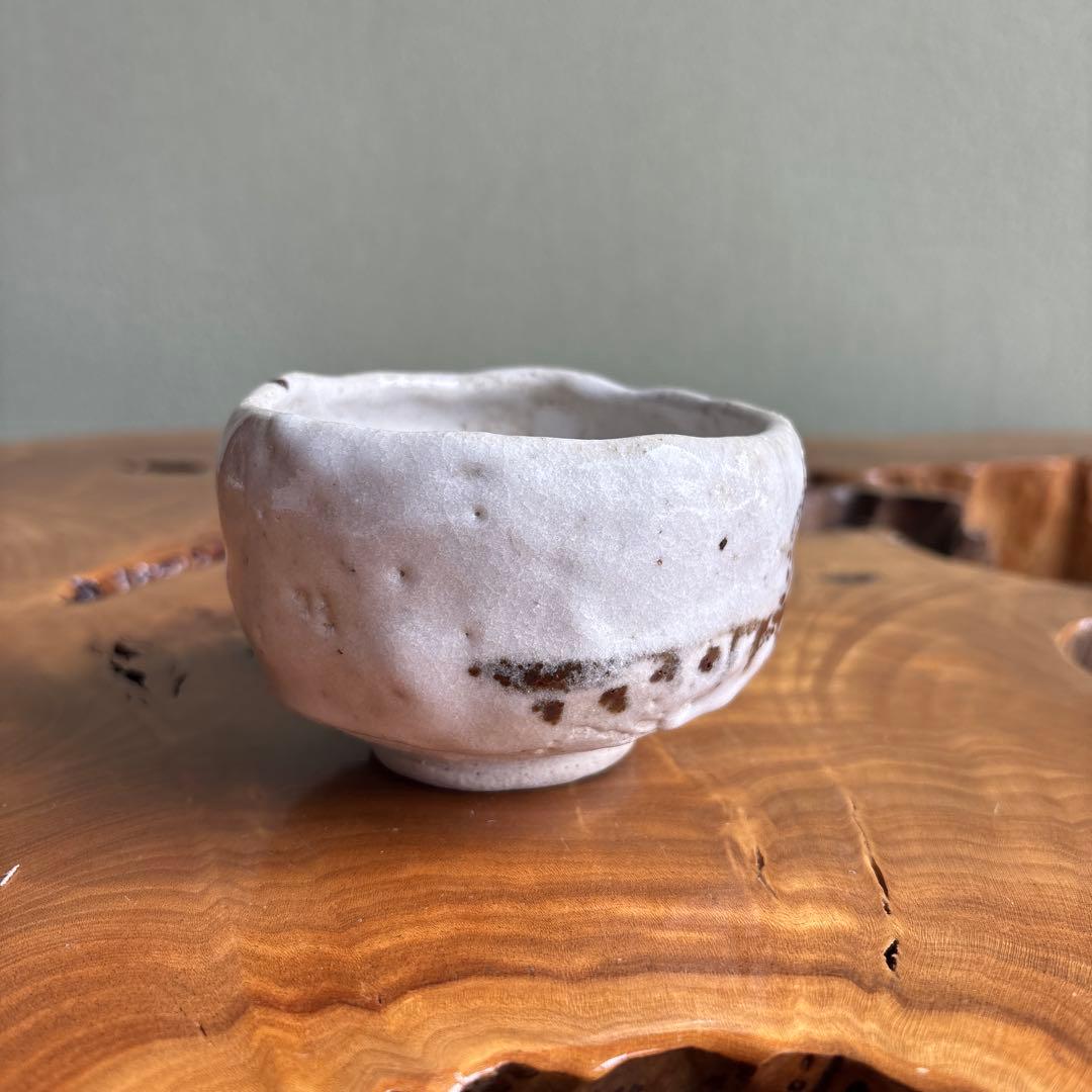 志野焼 矢野景川造 作家物 小さめ抹茶碗 茶道具