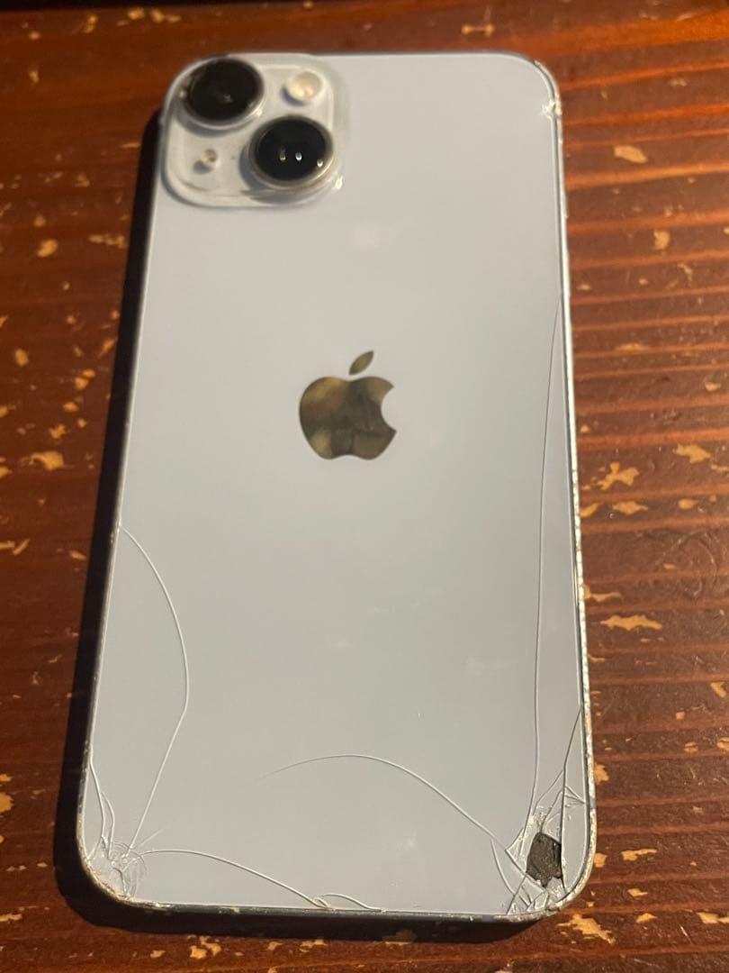 iPhone 14 本体のみ 背面ガラス割れあり・動作問題なし