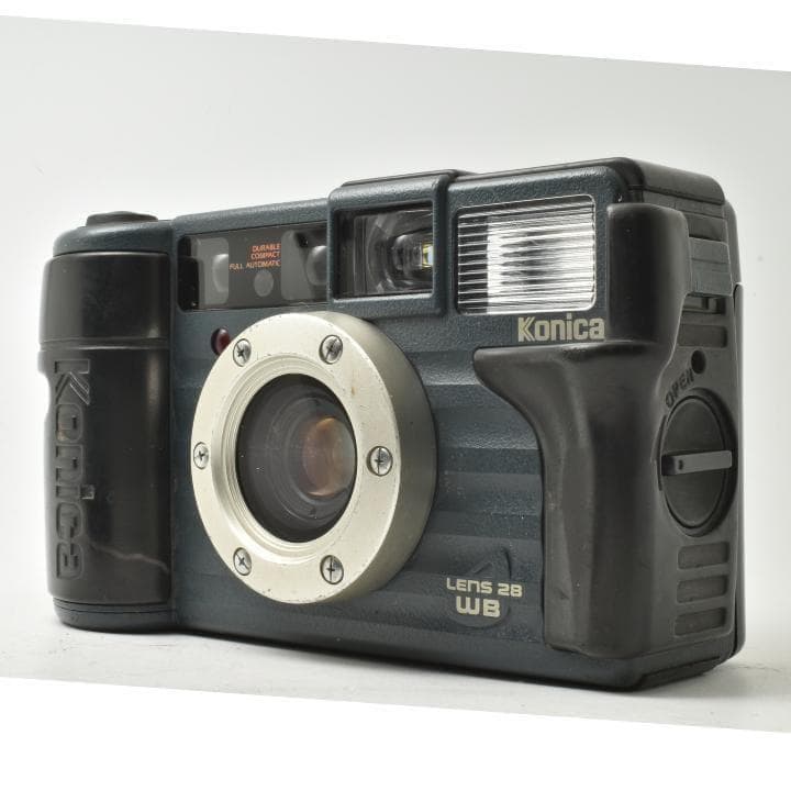 動作OK Konica 現場監督 LENS 28 WB コンパクトフィルムカメラ