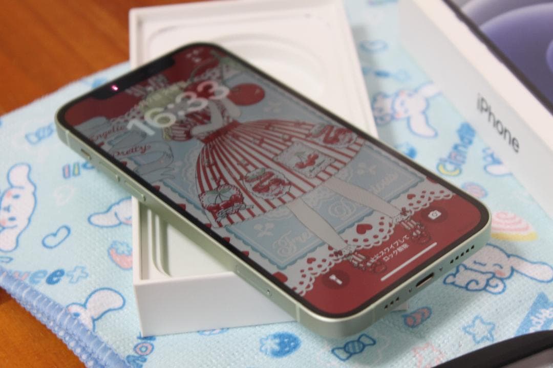 Apple iPhone 12 グリーン128gb★simロック無 アクセサリ付