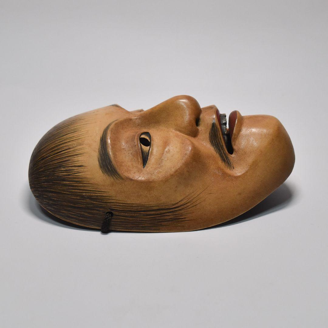 能面 蛙 烙印あり 美品(K1)