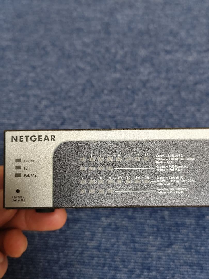 NETGEAR ProSAFE JGS516PE スイッチングハブ