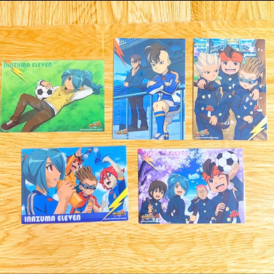 イナズマイレブン　カード大量＆ミニクリア下敷き 130点まとめ売り TCG大量