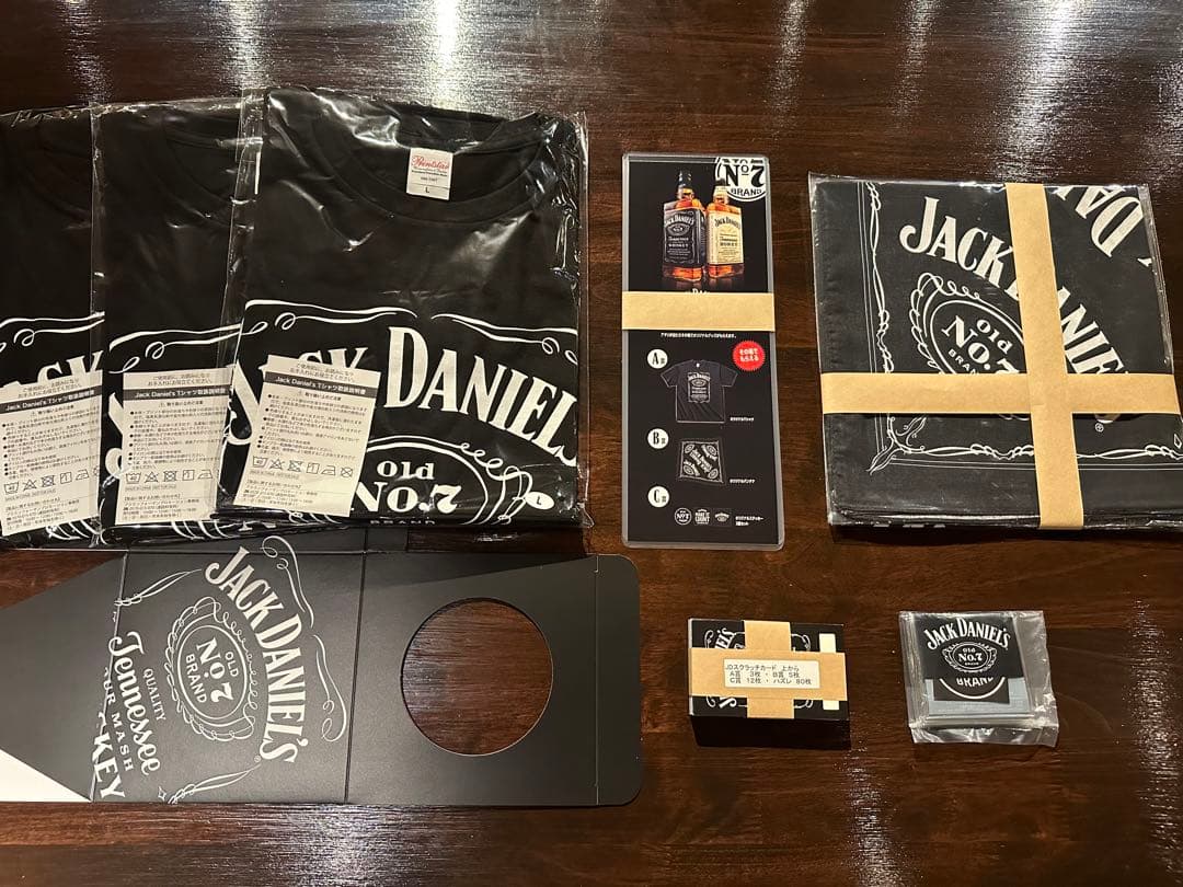 1Jack Daniel's Tシャツ 3枚バンダナ5枚ステッカー12枚 セット
